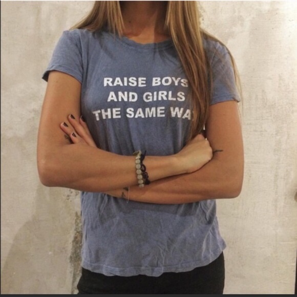 Rare Brandy Melville Raise Boys & Girls Same Way T - Picture 1 of 3